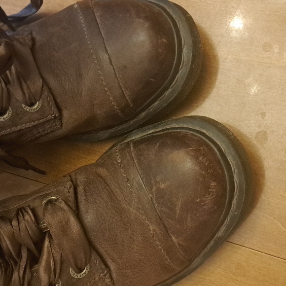 Aimilita Triumph Adjustable brown victorian flowers floral boots - Picture 5 of 7